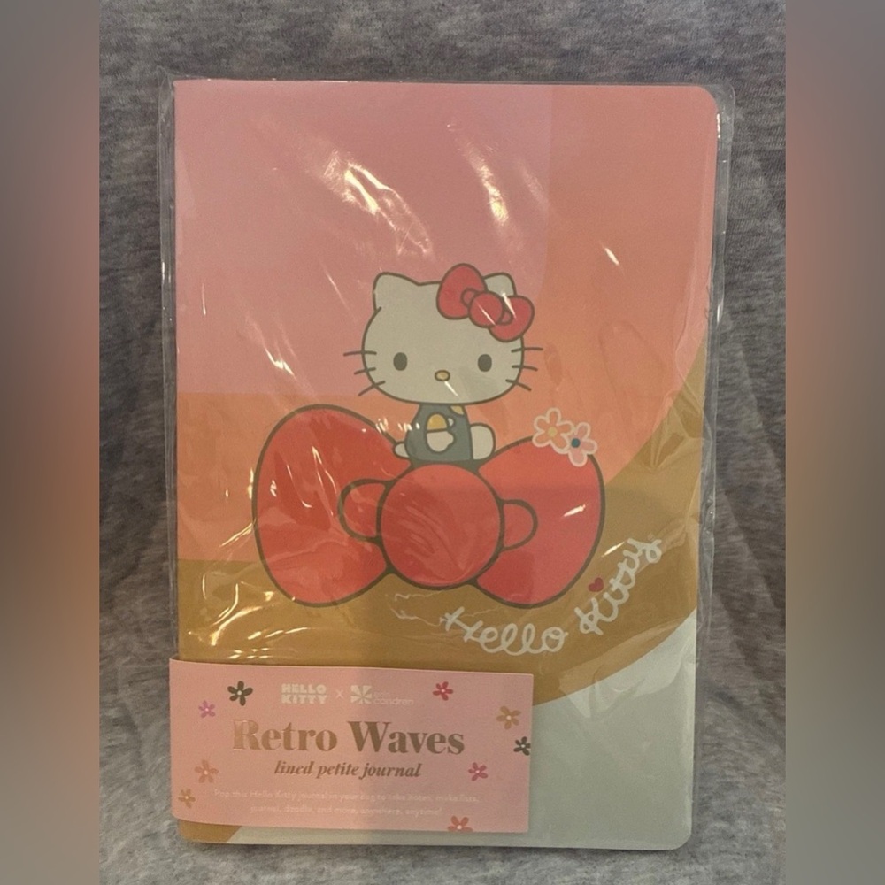 Erin condren hello kitty retro waves lined petite journal